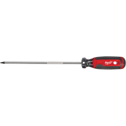 Square Screwdriver, #2 Tip, 12-7/10" L, Cushion Grip Handle Mukwa Safety Services