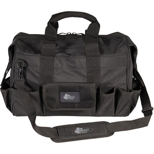 Phantom Collection 18" Contractor's Tool Bag, Ballistic Polyester, 25 Pockets, Black Mukwa Safety Services
