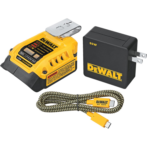 Trousse de recharge USB MAX*/FLEXVOLT 5 A, 20 V, Lithium-ion Mukwa Safety Services