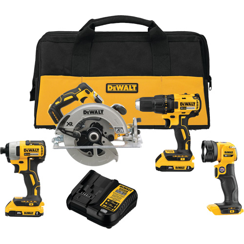 Ensemble quatre outils sans fil et sans balai MAX* (2.0Ah), 20 V Mukwa Safety Services