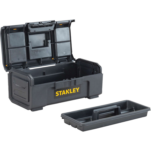 Toolbox, 16" W x Black/Yellow Mukwa Safety Services