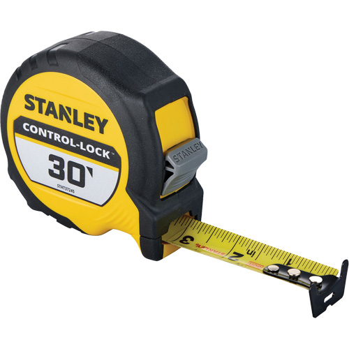 Ruban &agrave; mesurer CONTROL-LOCK, 25 mm x 30', Marques de goujon Imp&eacute;rial Mukwa Safety Services