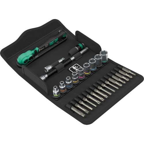 SA 14 Zyklop Comfort Ratchet Set with Reversing Lever, 28 Pcs, 1/4" Drive Size Mukwa Safety Services