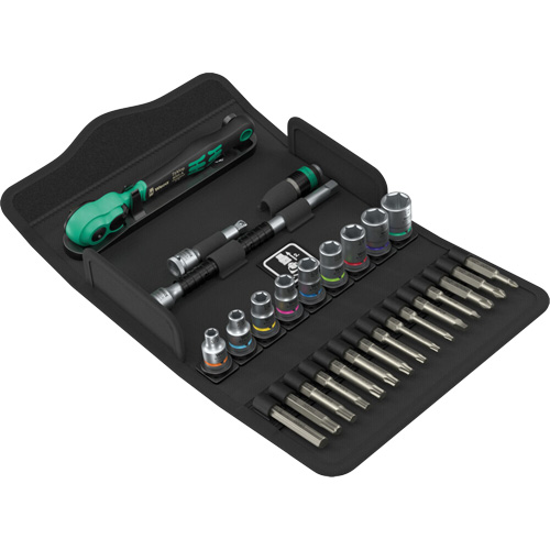 SA 15 Zyklop Comfort Ratchet Set with Reversing Lever, 28 Pcs, 1/4" Drive Size Mukwa Safety Services