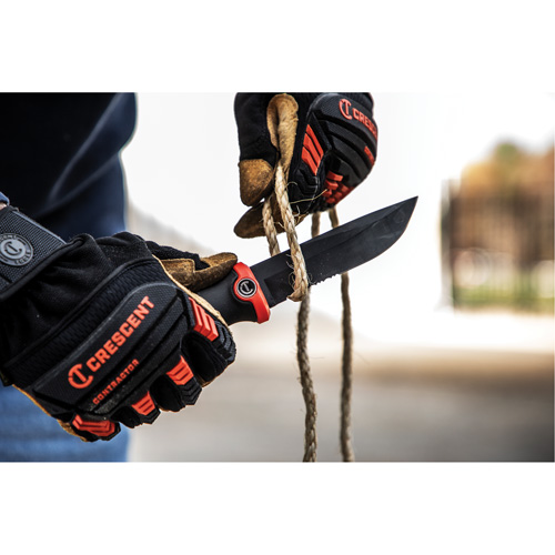 Couteau de travail &agrave; lame fixe avec &eacute;tui Mukwa Safety Services