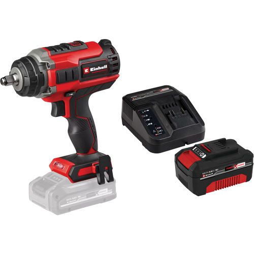 Cl&eacute; &agrave; chocs professionnelle sans fil avec batterie 4 Ah PXC et ensemble de d&eacute;part de chargeur, 18 V, Mandrin 1/2" Mukwa Safety Services