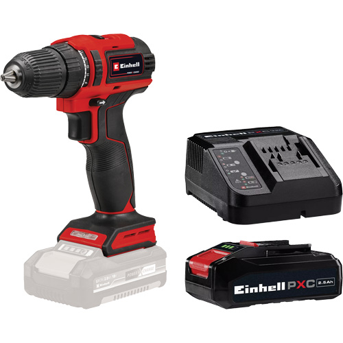 Cordless Drill/Driver with 2.5Ah PXC Battery & Charger Starter Kit, Lithium-Ion, 18 V, 3/8" Chuck, 354 in-lbs Torque Mukwa Safety Services