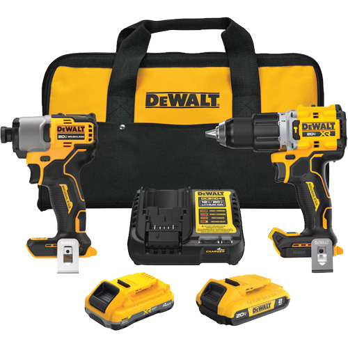Ensemble de perceuse-visseuse sans fil et sans balais de premi&egrave;re qualit&eacute; XR, 20 V Mukwa Safety Services