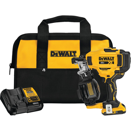 Ensemble de cloueuse 15° sans fil pour bobine de toiture, 20 V, Lithium-ion Mukwa Safety Services