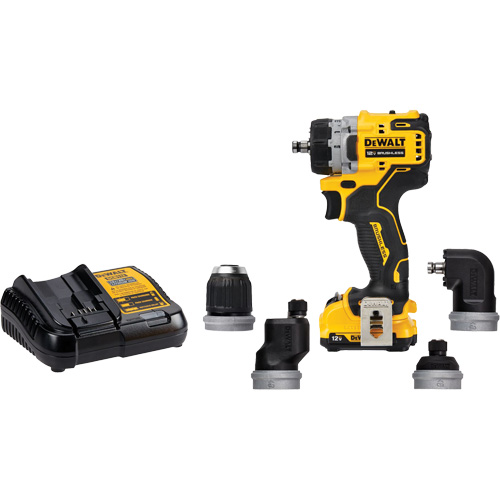 Ensemble perceuse/visseuse sans fil et sans balai XTREME 5-en-1, Lithium-ion, 12 V, Mandrin 3/8" Mukwa Safety Services