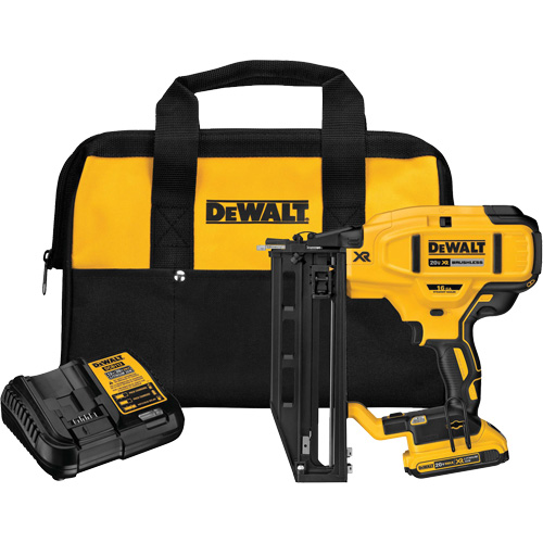 XR&reg; 16 GA Cordless Straight Finish Nailer Kit, 20 V, Lithium-Ion Mukwa Safety Services