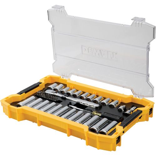 Jeu d'outils 3/8" & 1/2" pour m&eacute;canicien avec plateau & couvercle TOUGHSYSTEM 2.0 Mukwa Safety Services