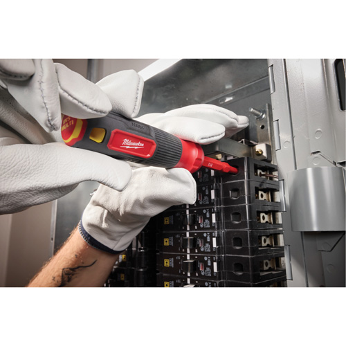 2-in-1 1000V Insulated Flip Shank Multi-Bit Screwdriver, 8-4/5" L, Cushion Grip Handle Mukwa Safety Services