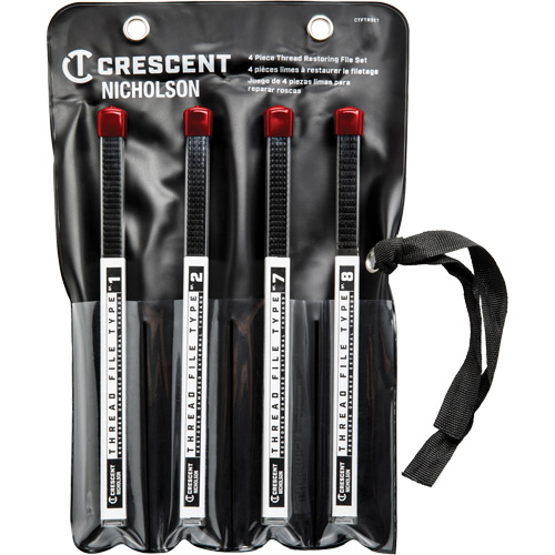 4-Piece Thread Restoring File Set, Square, 9" Mukwa Safety Services