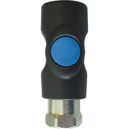 Raccord industriel rapide TOPQUIK S1, Composite en polyester/Acier inoxydable, 1/4", NPT femelle, 174 PSI Mukwa Safety Services