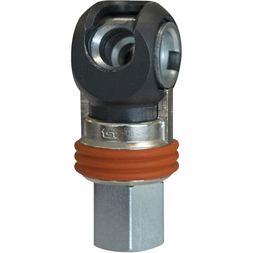 TOPQUIK SC Industrial Swing Quick Coupler, Nickel-Plated Steel, 3/8", Female NPT, 360 PSI Mukwa Safety Services