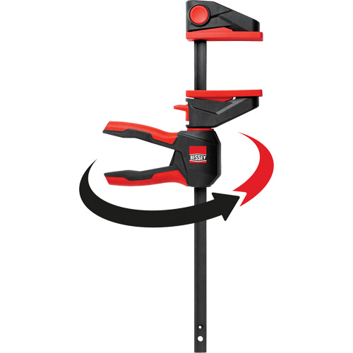One-Hand Bar Trigger Clamps with 360° Rotating Handle, 4-1/2" (114.3 mm) Mukwa Safety Services