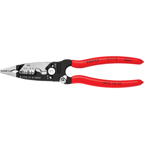 Pince &agrave; d&eacute;nuder forg&eacute;e, 8" lo, 10 - 20 AWG Mukwa Safety Services