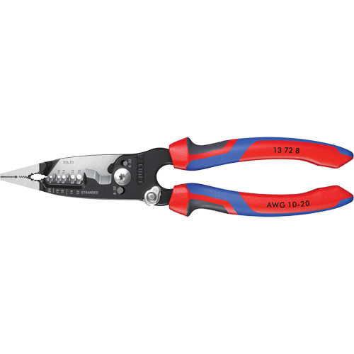 Pince &agrave; d&eacute;nuder forg&eacute;e avec poign&eacute;e KNIPEXTEND, 8" lo, 10 - 20 AWG Mukwa Safety Services