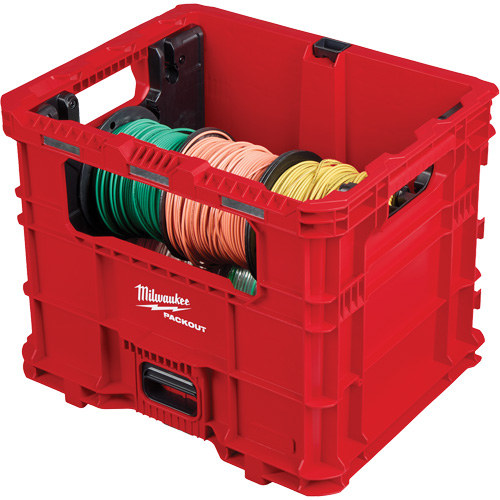 Bac distributeur de fils XL PACKOUT, 15-3/4" x 18-5/8" x 15", Noir/Rouge Mukwa Safety Services
