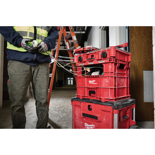 Bac distributeur de fils XL PACKOUT, 15-3/4" x 18-5/8" x 15", Noir/Rouge Mukwa Safety Services