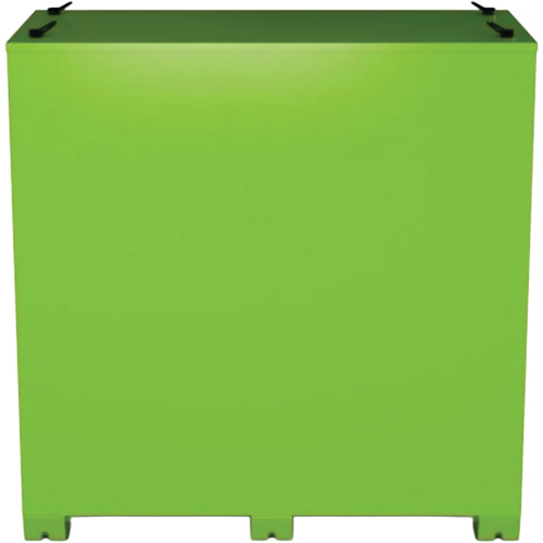Armoire de rangement d'&eacute;PI sur place, Acier, Vert lime haute visibilit&eacute; Mukwa Safety Services