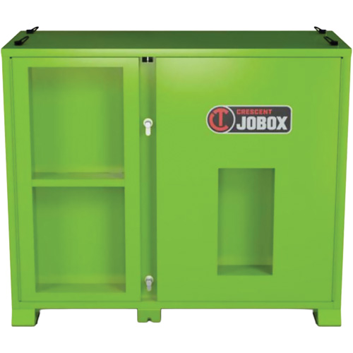 Ventilated Onsite PPE Storage Cabinet, Steel, High-Visibility Lime Green Mukwa Safety Services
