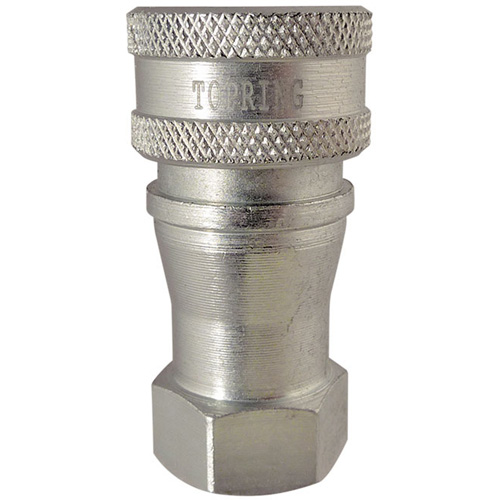 Hydraulic Quick Coupler - Steel Manual Coupler, Brass/Stainless Steel Mukwa Safety Services