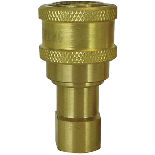 RACCORD HYDRAULIQUE FERME 2VOIES,3/4"NPT,LAITON, Laiton/Acier inoxydable Mukwa Safety Services