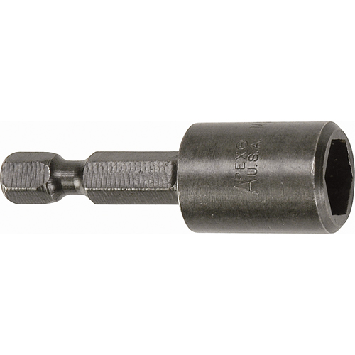 Tourne-&eacute;crou pour vis SAE de feuille m&eacute;tallique, Embout 1/4", Prise 1/4", 1-3/4" lo, Magn&eacute;tique Mukwa Safety Services