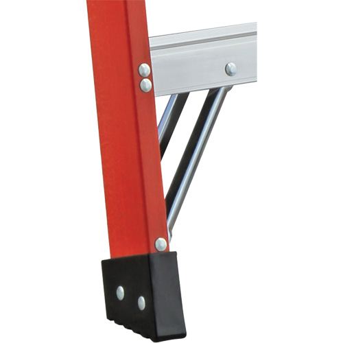 6600 AA Series Industrial Extra Heavy-Duty 2-Way Stepladders, Fibreglass, 375 lbs. Capacity, 4' Mukwa Safety Services