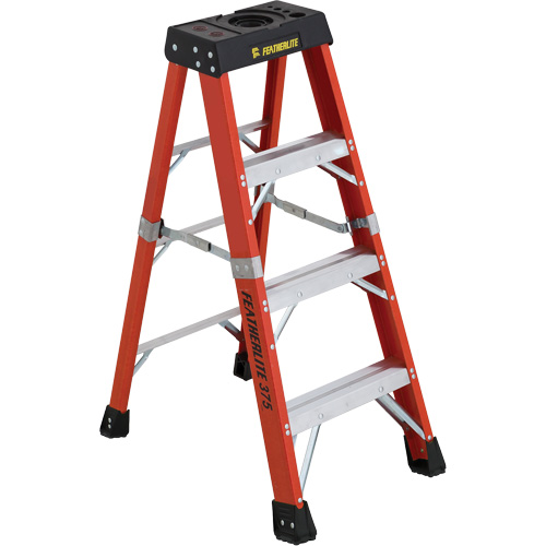 Industrial Extra Heavy-Duty Stepladders (6800 AA Series), 4', Fibreglass, 375 lbs. Capacity, Type 1AA Mukwa Safety Services