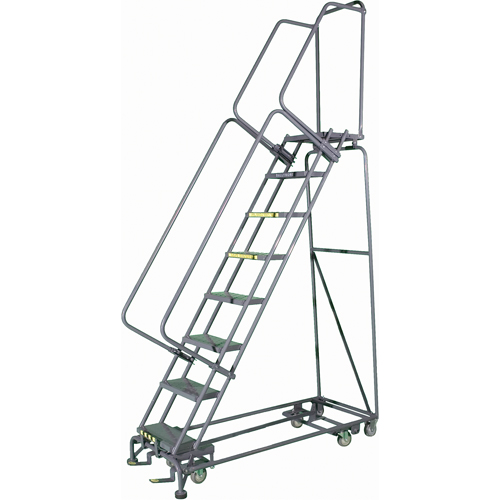 &eacute;chelles multidirectionelles, 12 marches, Largeur de la marche 24", Hauteur de la plateforme 120", Acier Mukwa Safety Services