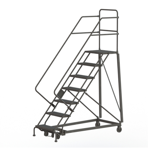 &eacute;chelles robustes en angle de s&eacute;curit&eacute;, 7 marches, Stri&eacute;, Inclinaison 50°, Hauteur 70" Mukwa Safety Services