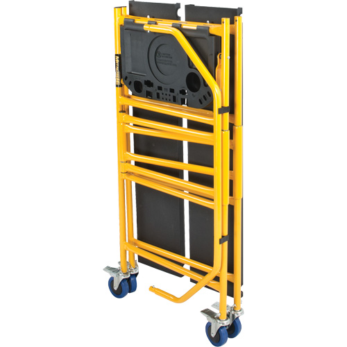nsemble d'&eacute;chafaudage &agrave; montant de s&eacute;curit&eacute; & tablette pour outils de 4' Jobsite Series, Cadre Acier, 49-1/2" p x 57-3/4" h Mukwa Safety Services