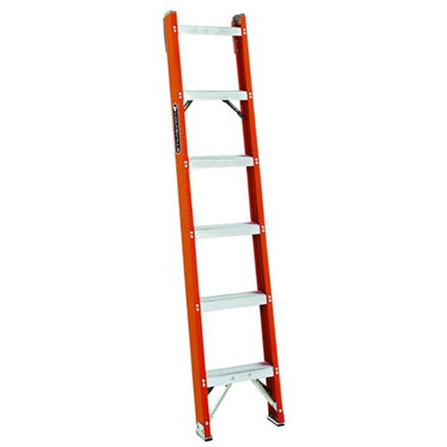 FH1000 Series Industrial Heavy-Duty Shelf Ladders, 6', Fibreglass, 300 lbs., CSA Grade 1A Mukwa Safety Services