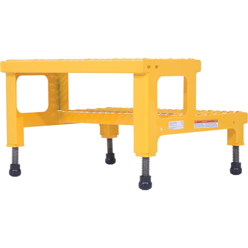 Plate-forme ajustable Step-Mate, 2 marche(s), 23-13/16" la x 22-7/8" lo x 15-1/4" h, Capacit&eacute; 500 lb Mukwa Safety Services