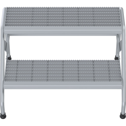 Escabeau en aluminium, 2 marche(s), 32-13/16" la x 24-9/16" lo x 20" h, Capacit&eacute; 500 lb Mukwa Safety Services