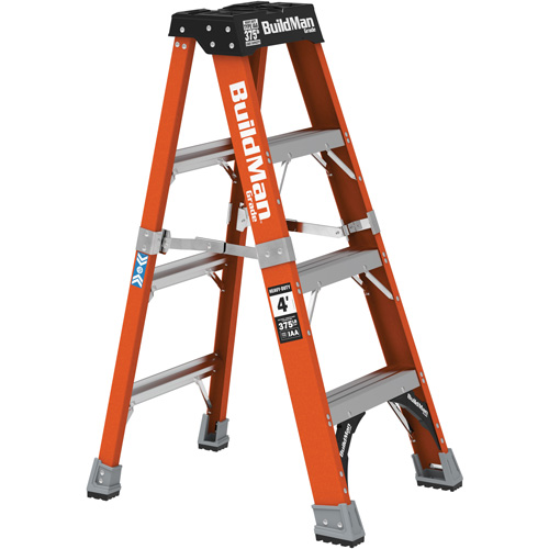 Step Ladder, 4', Fibreglass, 375 lbs. Capacity, Type 1AA Mukwa Safety Services