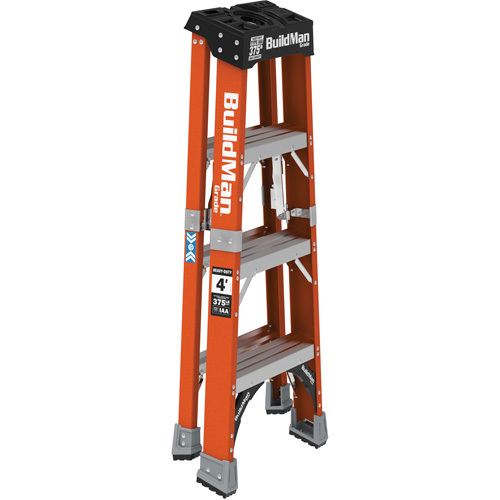 Step Ladder, 4', Fibreglass, 375 lbs. Capacity, Type 1AA Mukwa Safety Services
