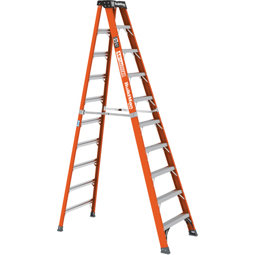 Step Ladder, 10', Fibreglass, 375 lbs. Capacity, Type 1AA Mukwa Safety Services