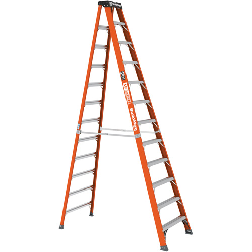 Step Ladder, 12', Fibreglass, 375 lbs. Capacity, Type 1AA Mukwa Safety Services