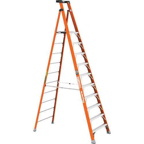 Safespace Platform Step Ladder, 10', 300 lbs. Cap. Mukwa Safety Services