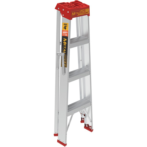Step Ladder, 4', Aluminum, 200 lbs. Capacity, Type 3 Mukwa Safety Services