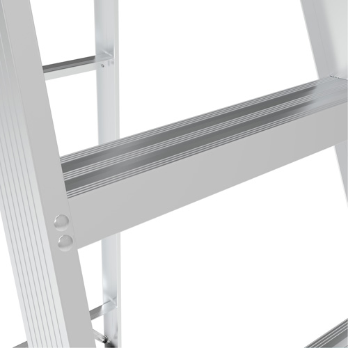 Step Ladder with Paint Tray, 6', Aluminum, 200 lbs. Capacity, Type 3 Mukwa Safety Services