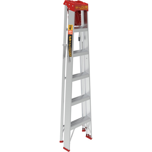 Step Ladder with Paint Tray, 6', Aluminum, 200 lbs. Capacity, Type 3 Mukwa Safety Services