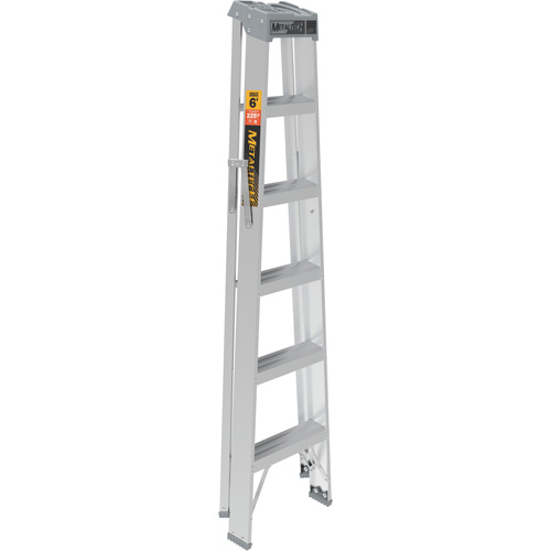 Step Ladder, 6', Aluminum, 225 lbs. Capacity, Type 2 Mukwa Safety Services