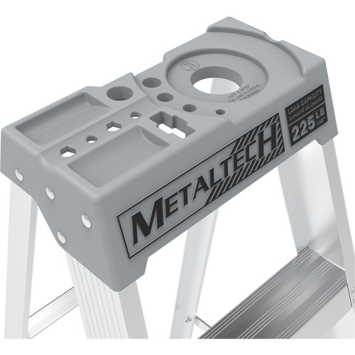 Step Ladder with Paint Tray, 8', Aluminum, 225 lbs. Capacity, Type 2 Mukwa Safety Services