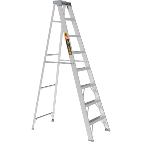 Step Ladder, 8', Aluminum, 225 lbs. Capacity, Type 2 Mukwa Safety Services