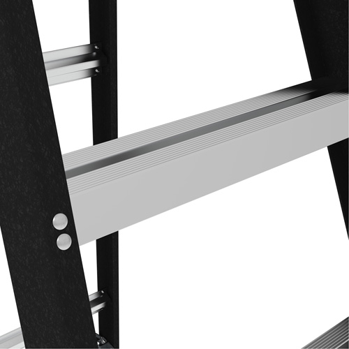 Step Ladder with Paint Tray, 4', Fibreglass, 250 lbs. Capacity, Type 1 Mukwa Safety Services